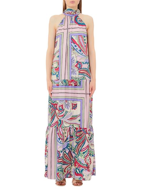 Long sleeveless patterned dress Liu Jo | WA5393T5973.M9547